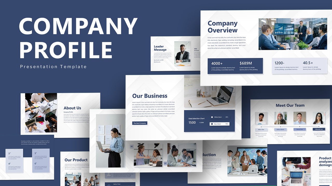 Company Profile Ppt Sample Template - SlideKit