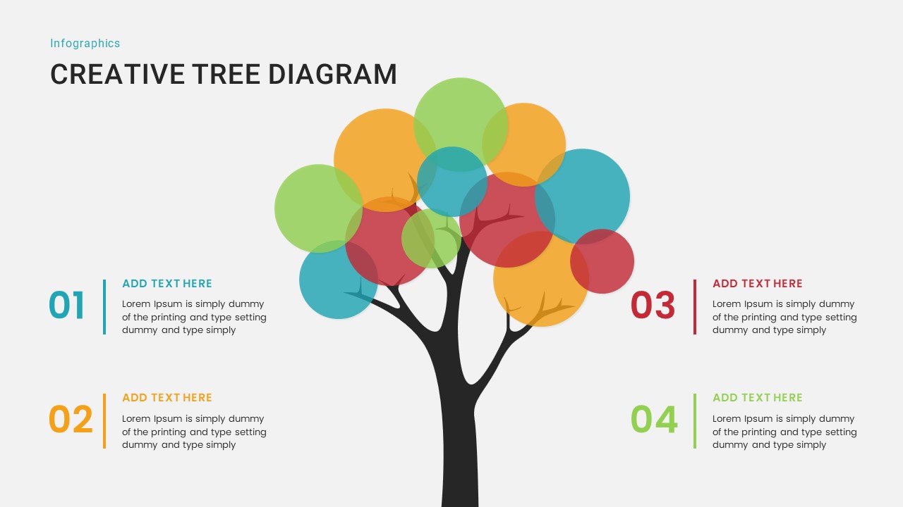 Creative Decision Tree Diagram Template PowerPoint