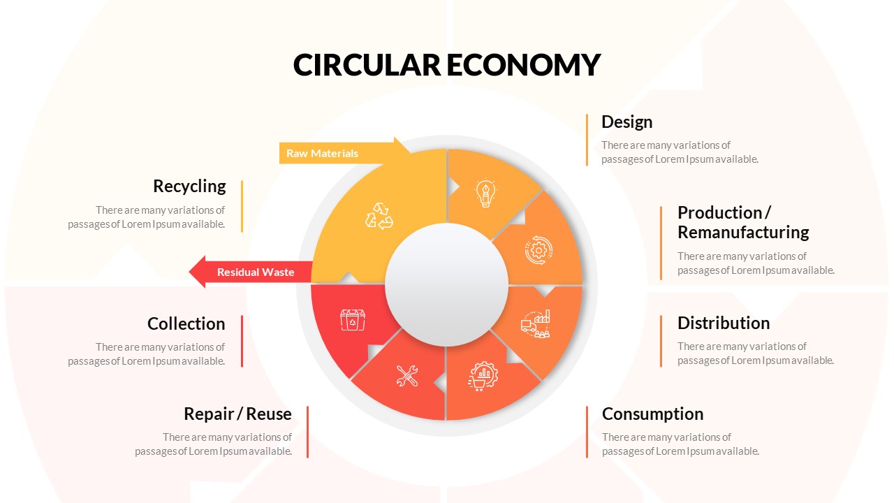 Editable Circular Diagram For PowerPoint