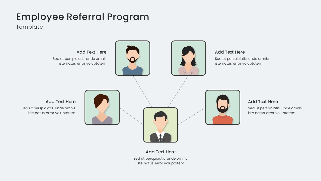 Editable Employee Referral Program PowerPoint Template