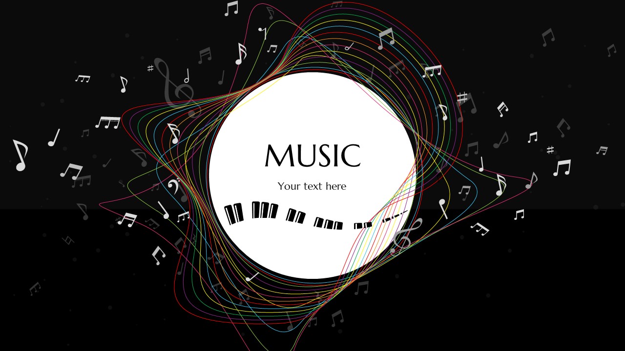 Editable Ppt Music Theme Template