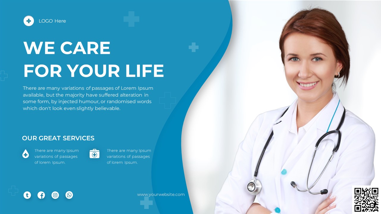 Free Healthcare PowerPoint Template - SlideKit