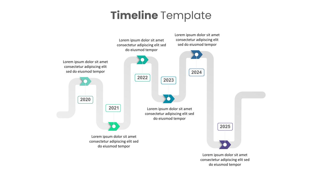 Pipeline Design Timeline PowerPoint Template