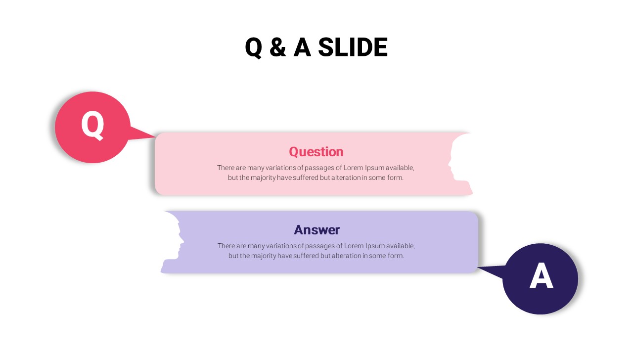 Question And Answer PowerPoint Template - SlideKit