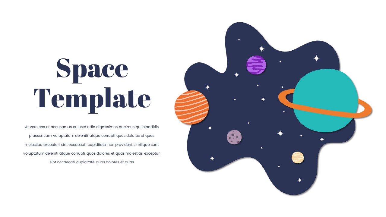 Space Theme PowerPoint Template - SlideKit