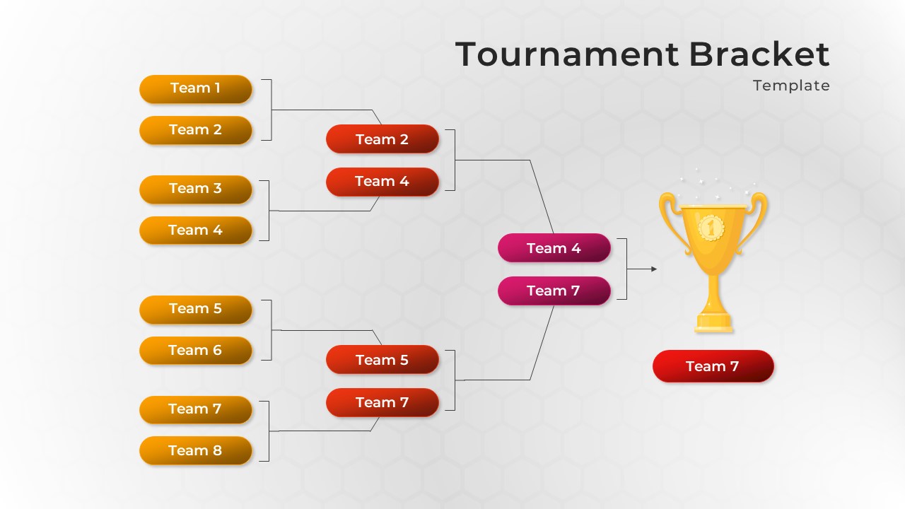 Tournament PowerPoint Brackets Template