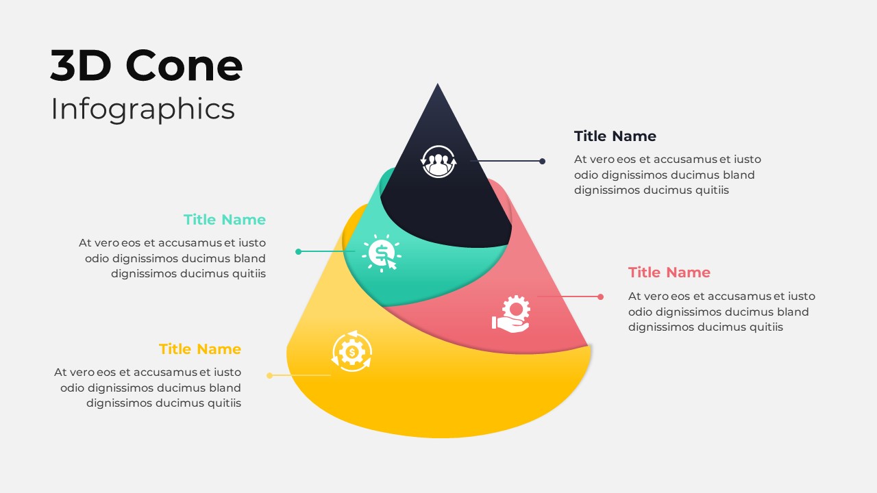 3D Model Cone For Power Point