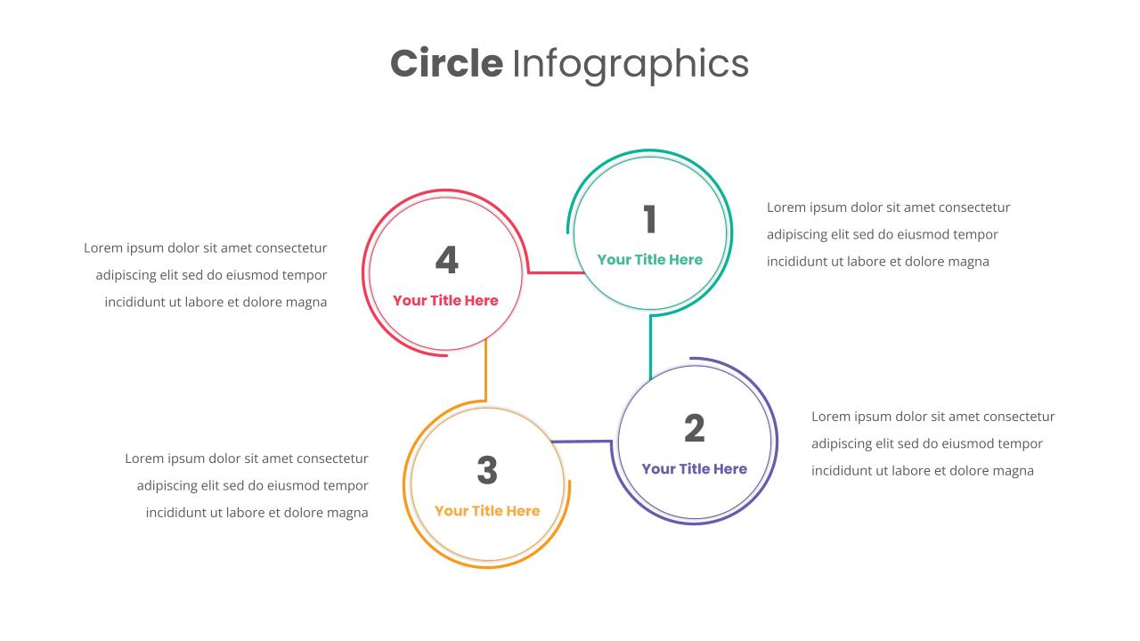 4 Step Circular PowerPoint Templates