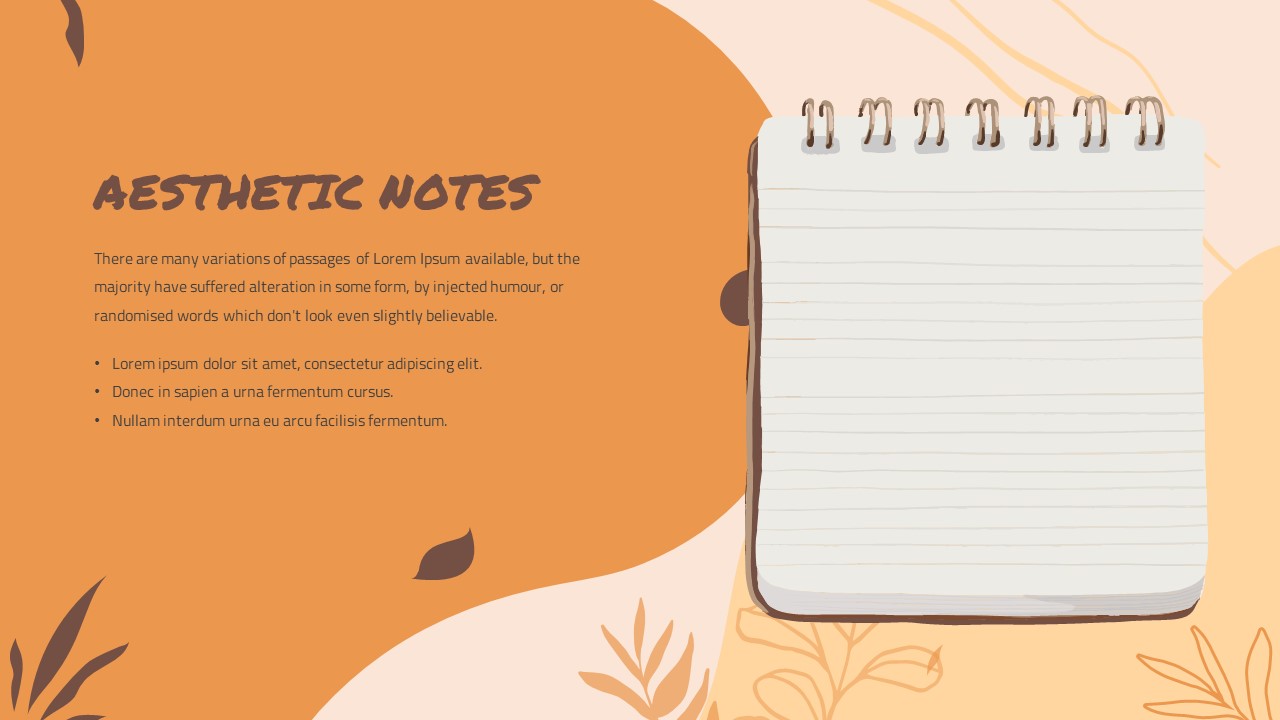 Aesthetic Sticky Notes PPT Template