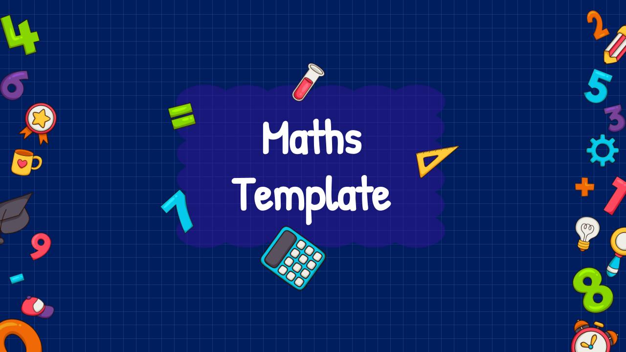 Creative Maths PowerPoint Template For Educators