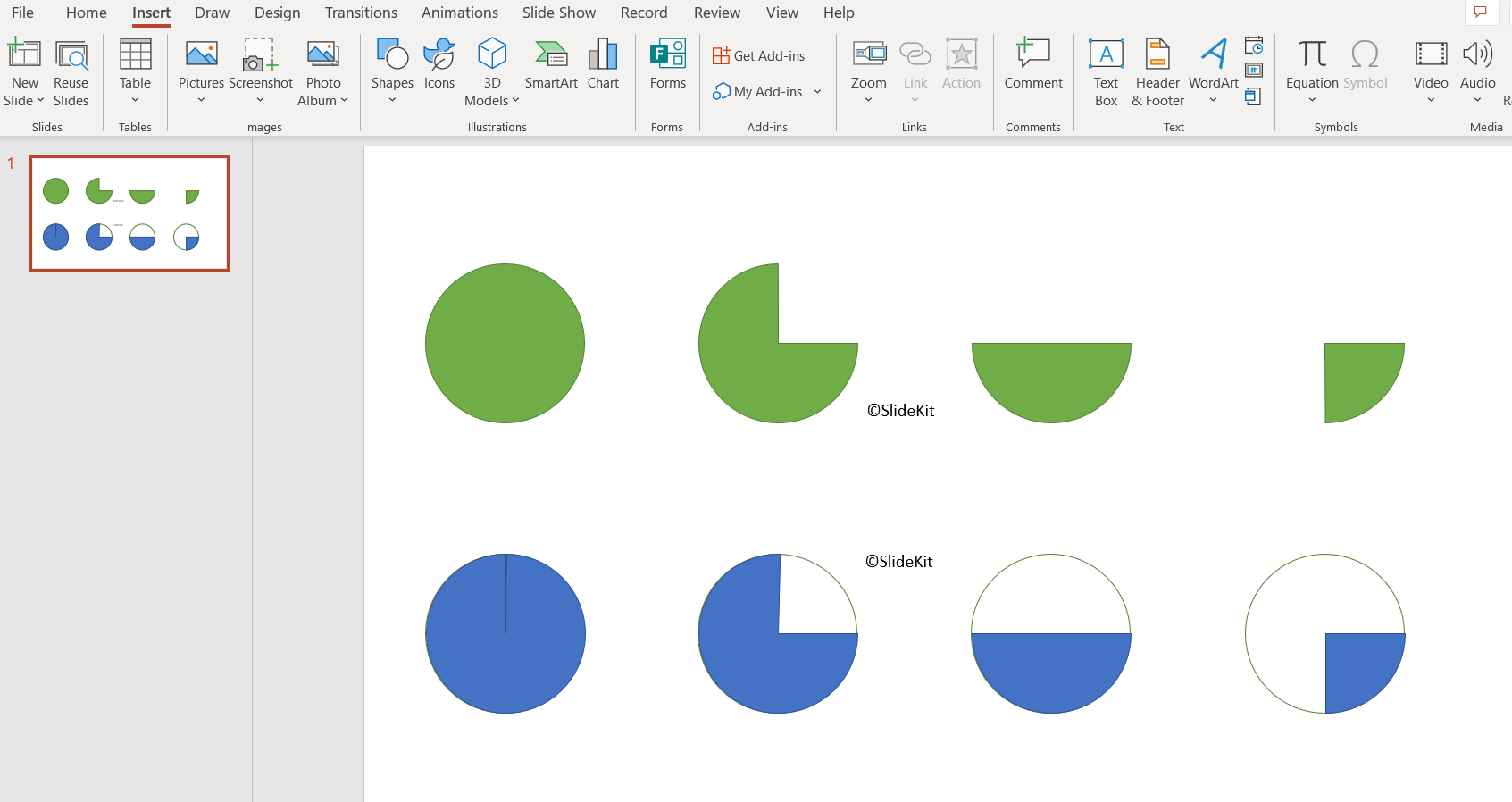 How To Create Harvey Balls Chart in PowerPoint? - SlideKit