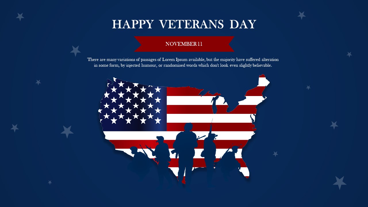 Happy Veterans Day Ppt Template