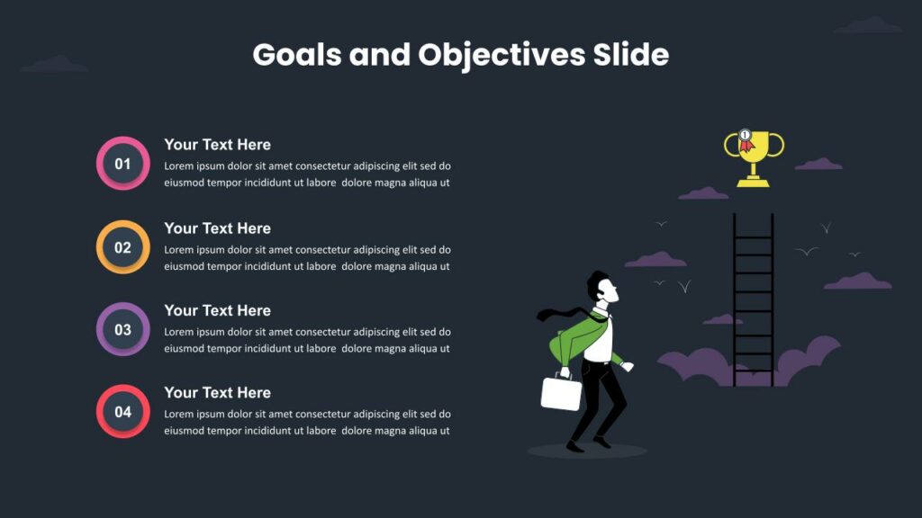 Goals And Objectives Powerpoint Slide Slidekit 2813