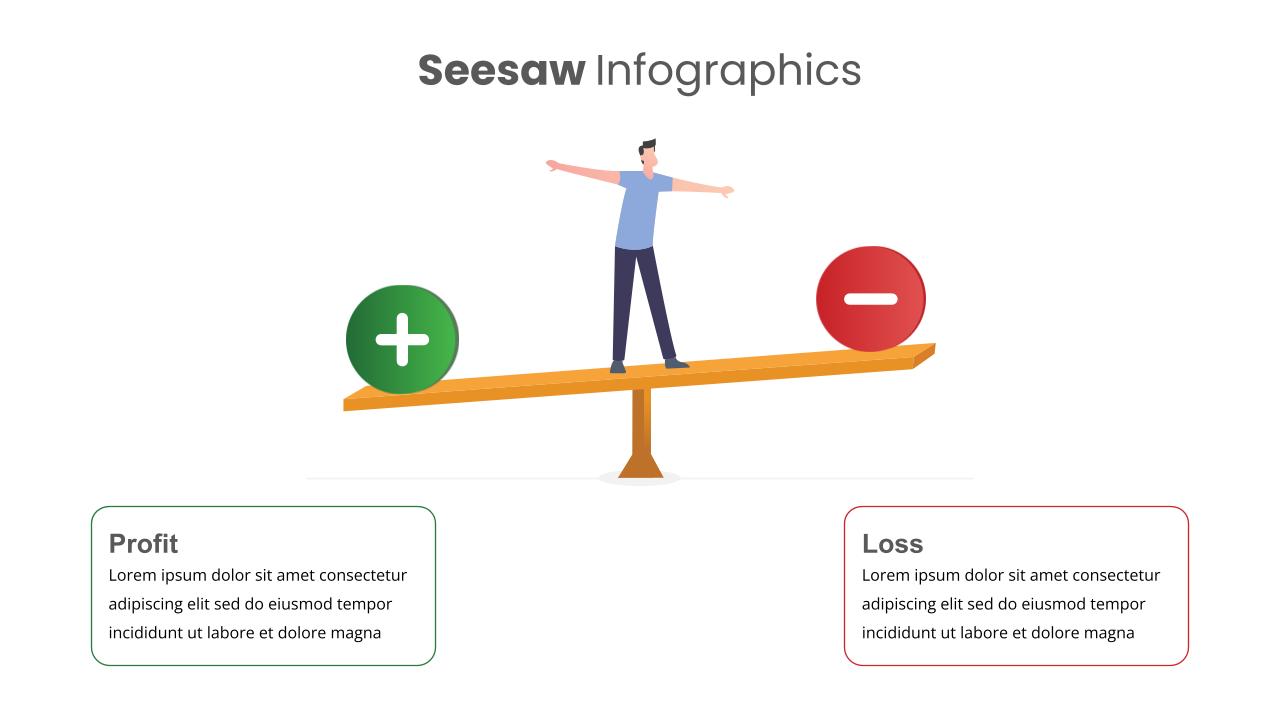 Seesaw Presentation Template For PowerPoint