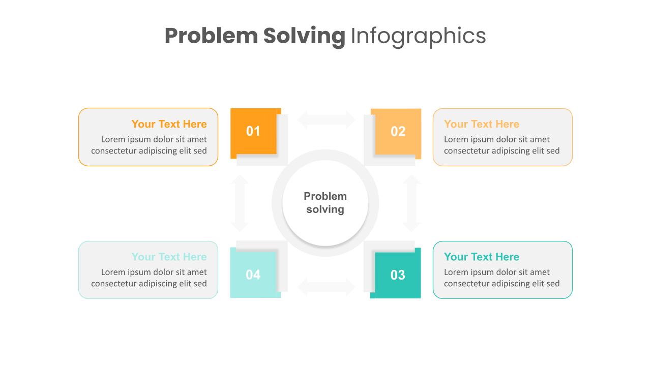 Square Diagram Problem Solving PowerPoint Template