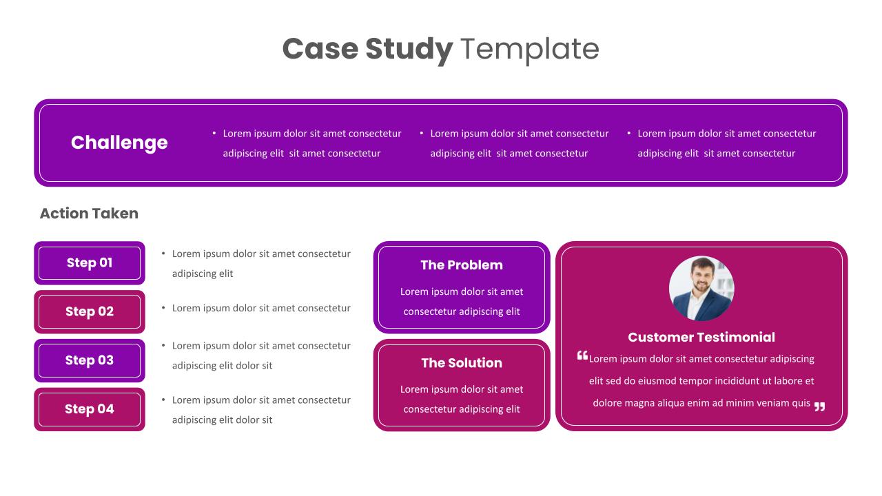 Case Study PPT Presentation Template