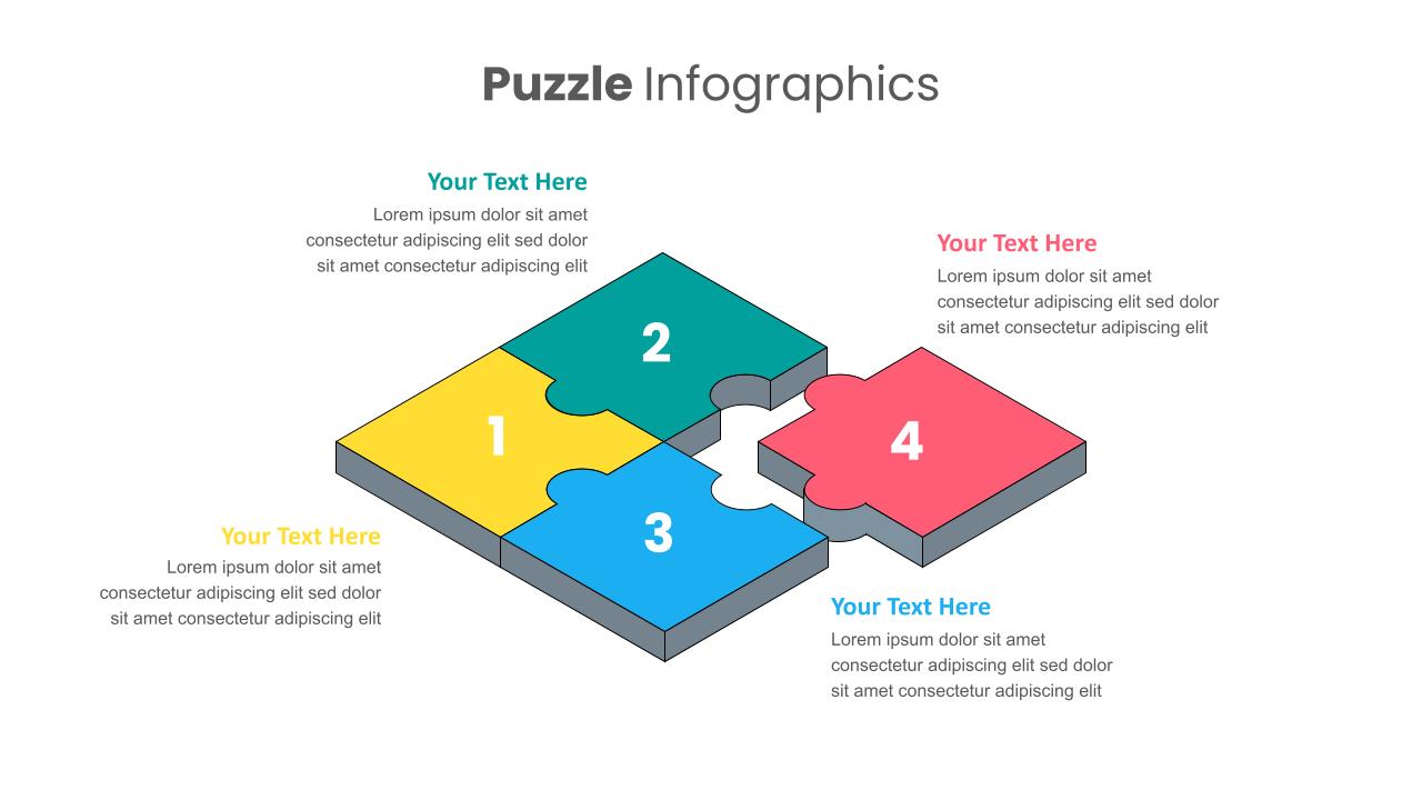 Dynamic Puzzle Piece Shapes For PowerPoint