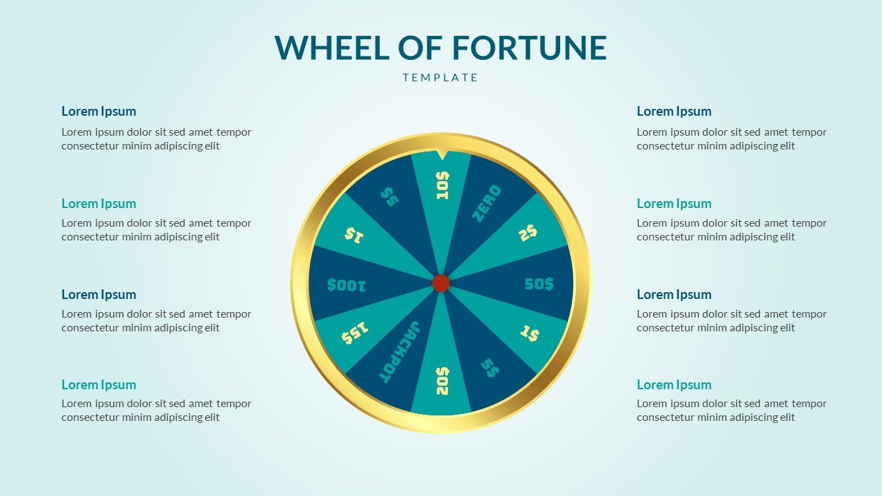 Wheel Of Fortune Slides Template SlideKit