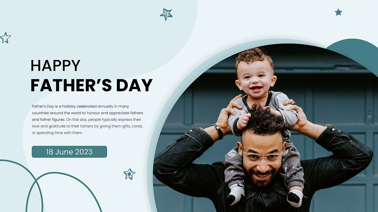 Modern Fathers Day Presentation Template