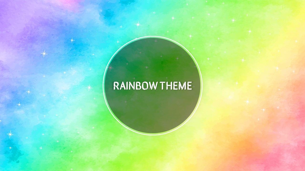 Rainbow PPT Background Template