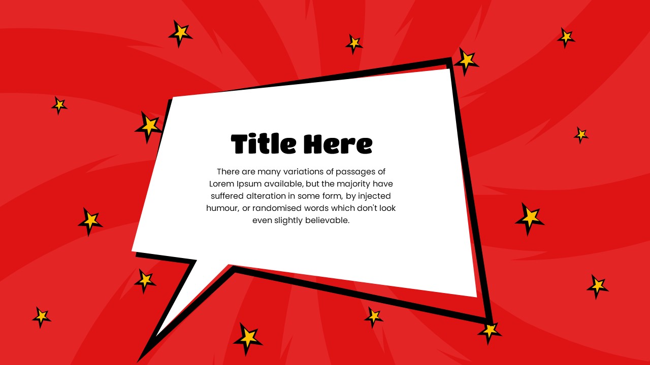 comic powerpoint template