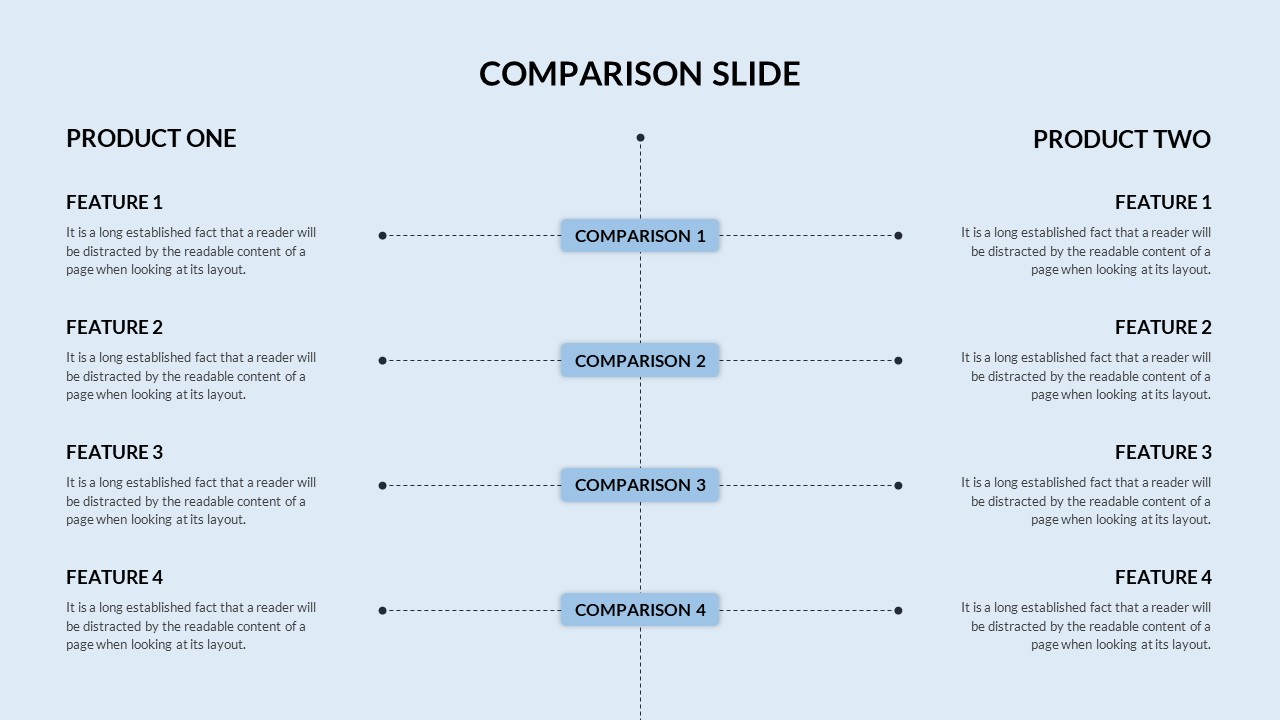 Customized Comparison Slide SlideKit