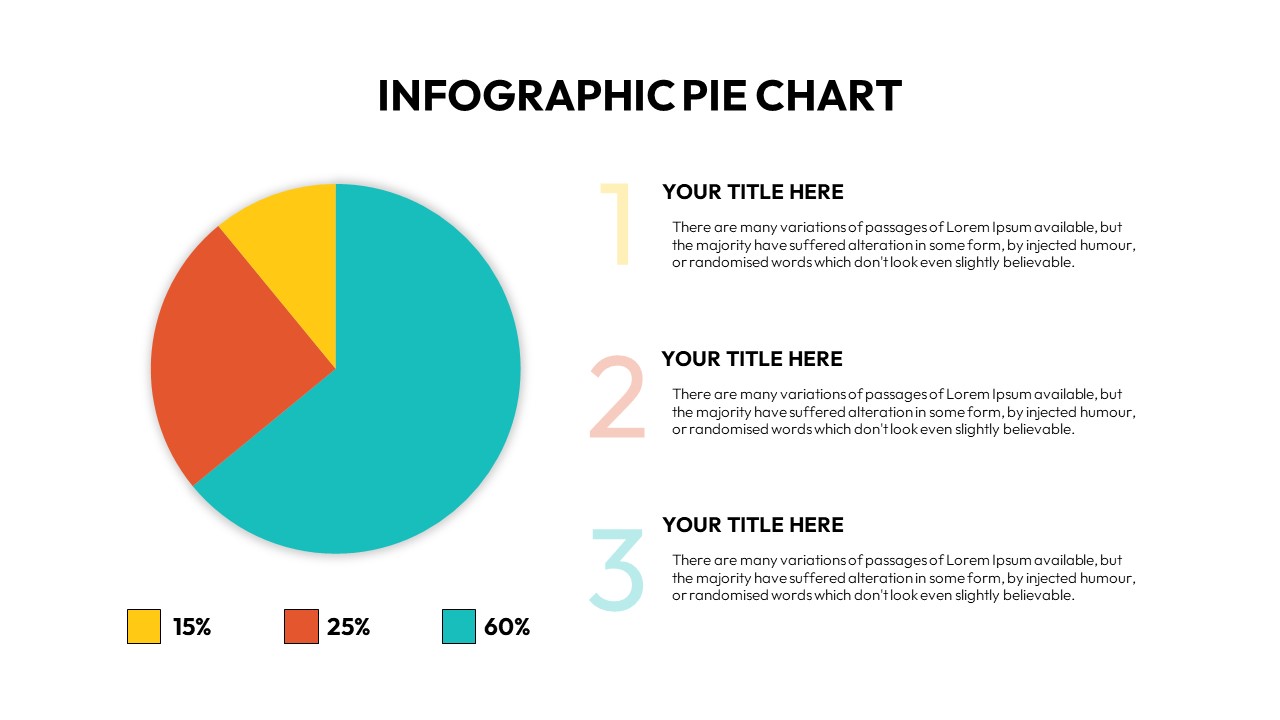 Infographic Pie Chart PPT Slide