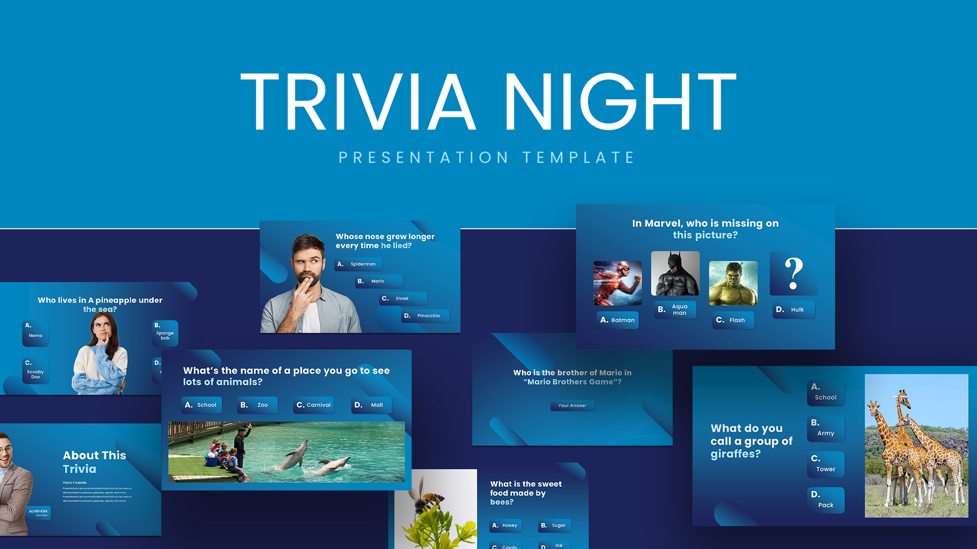 Interactive and Fun Trivia sessions Slide Templates For PowerPoint and Google Slides