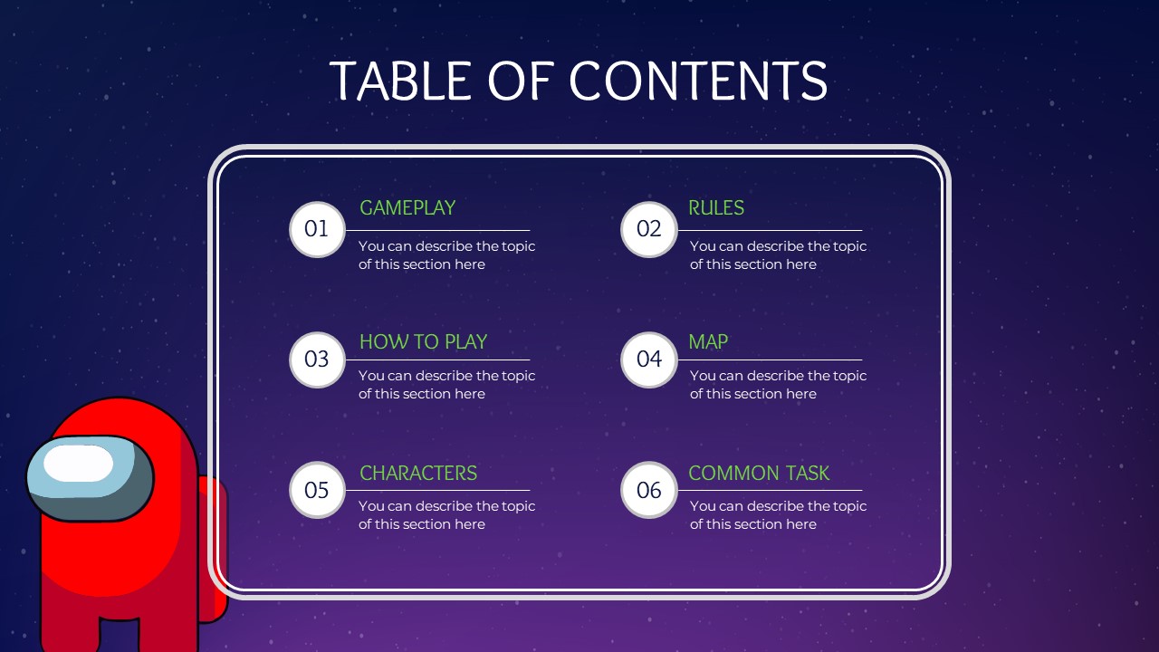 Among Us Game Themed Presentation Templates - SlideKit