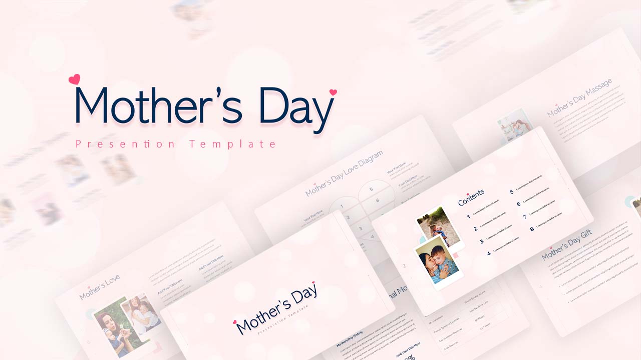 Mothers Day Slide Template SlideKit