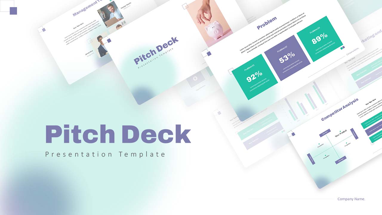 Pitch Deck Presentation Template SlideKit