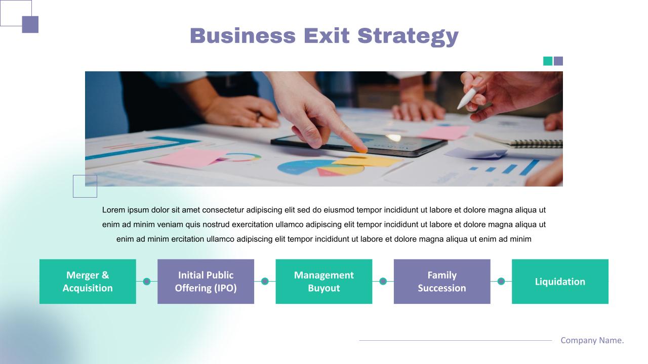 PowerPoint Presentation Business Exit Strategy Template - SlideKit