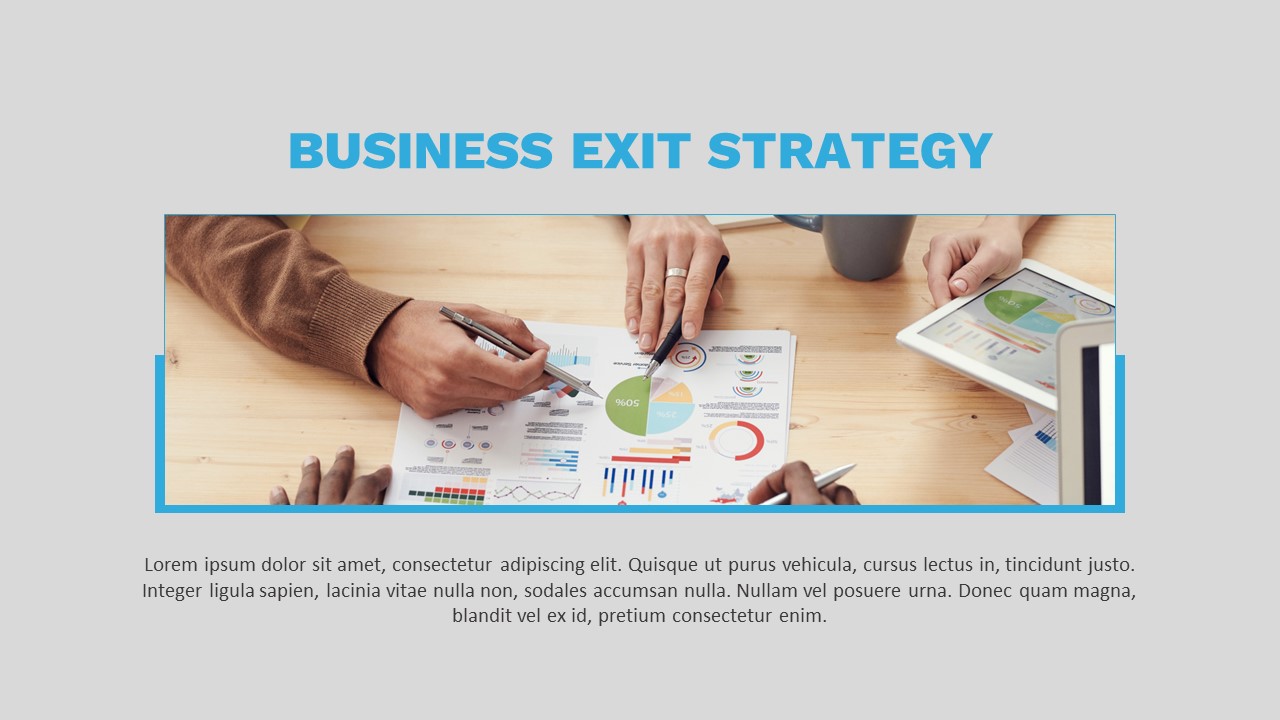 Business Exit Strategy PowerPoint Presentation Template - SlideKit