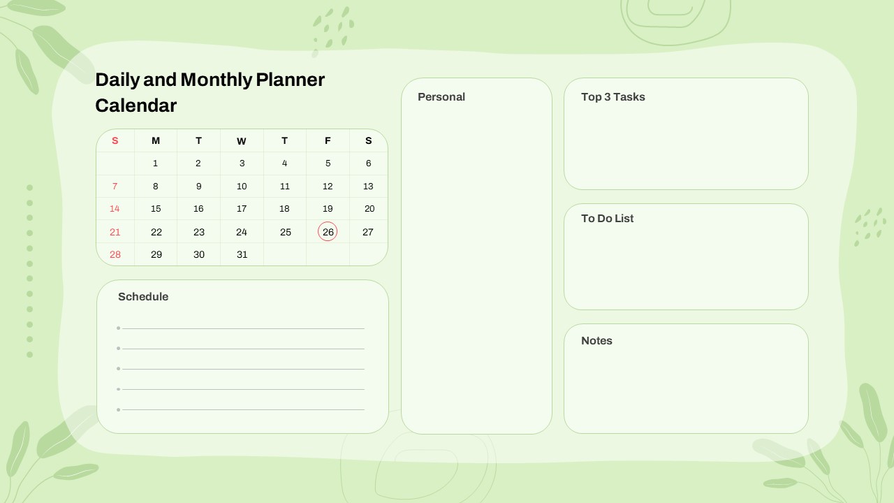 Google Slide Calendar Template For 2024 SlideKit