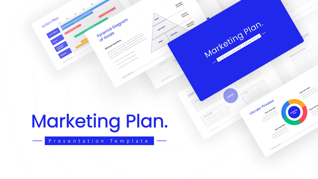Marketing Plan Template Slides SlideKit
