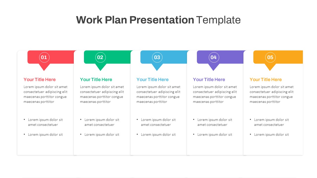 Work Plan Presentation Template SlideKit