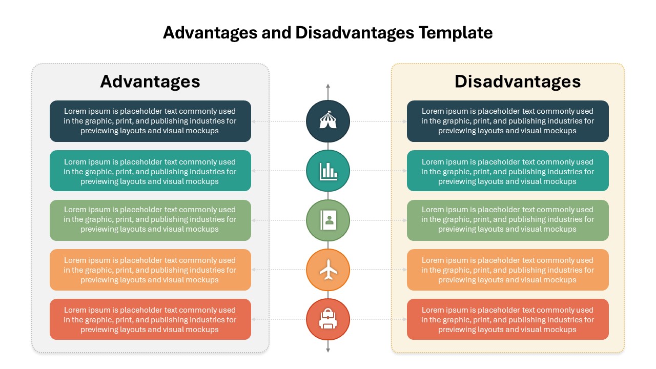 Advantages and Disadvantages PowerPoint Template