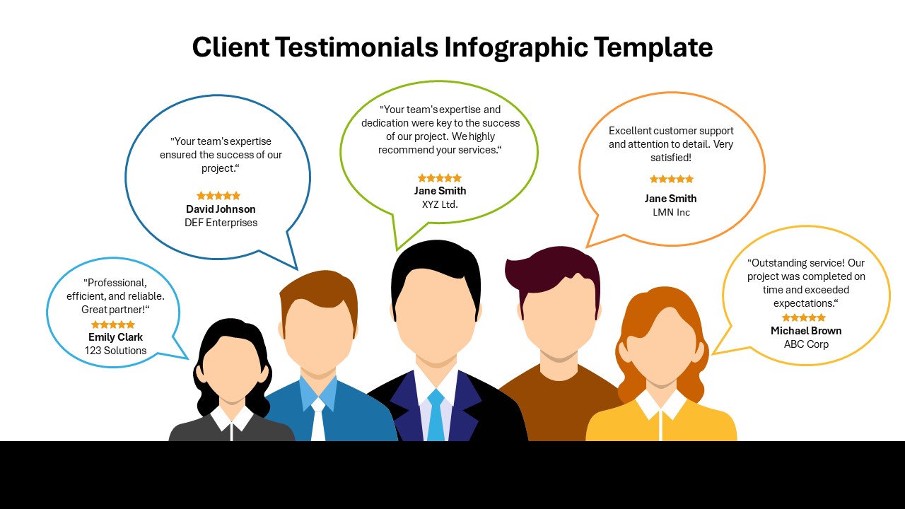 Client Testimonials Infographic Template