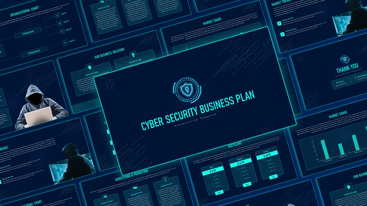 Cyber Security Powerpoint Presentation Cover Page