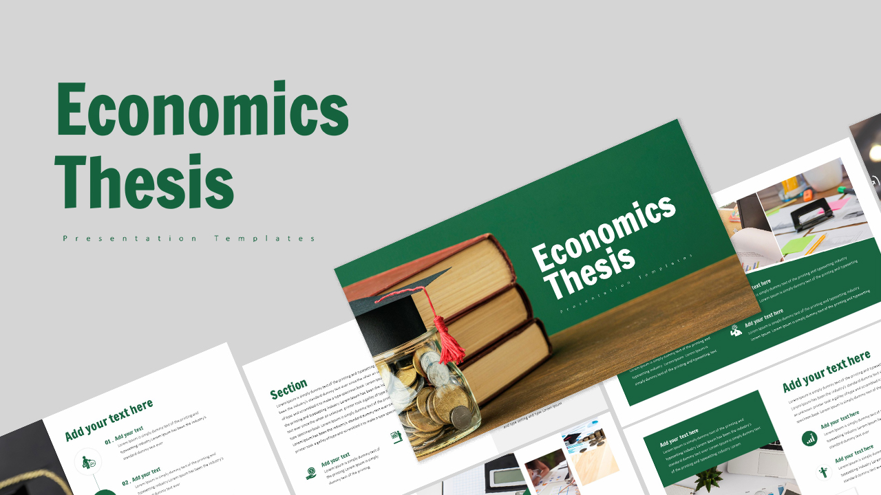 Economics Thesis PowerPoint Templates Cover Image