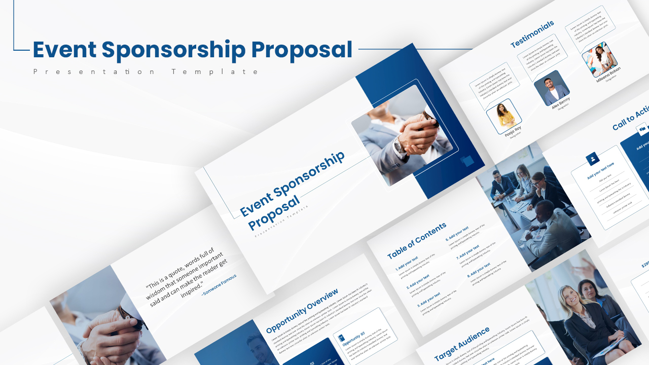 Event Sponsorship Proposal Presentation Templates Cover