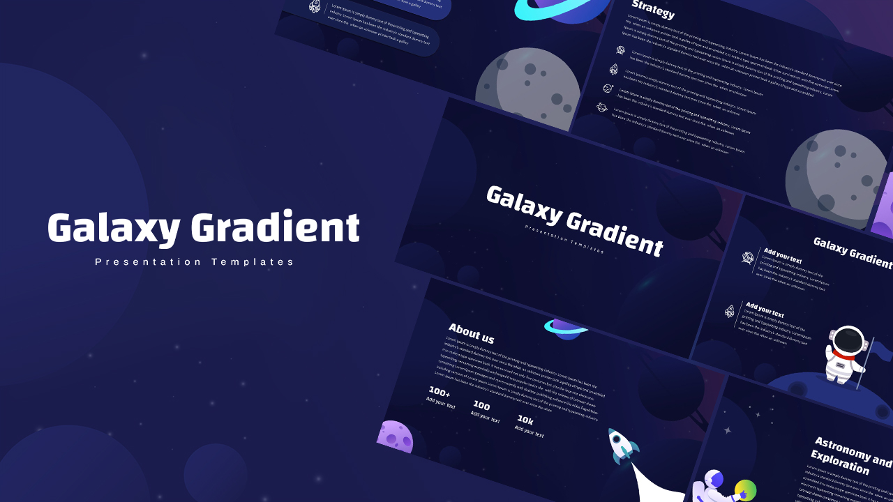 Gradient Powerpoint Template Cover