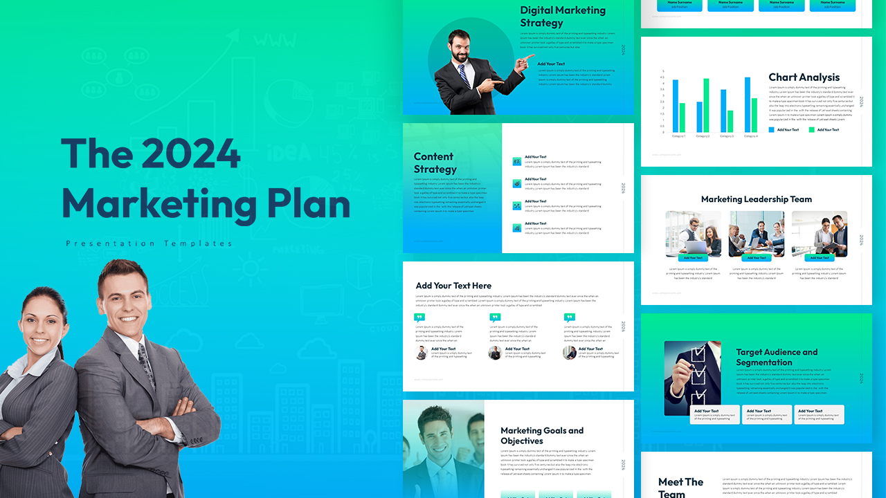 Marketing Plan Ppt Template Cover Image