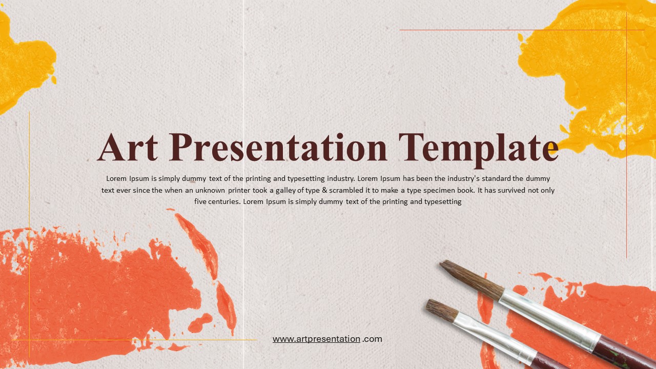 Art Themed PowerPoint Template