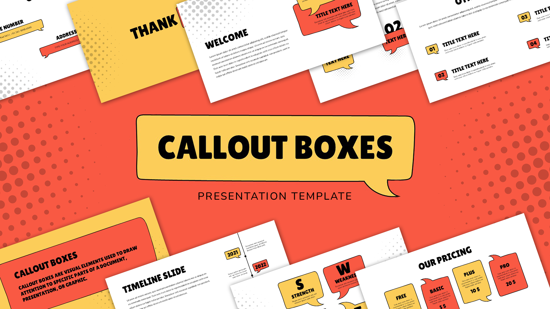 Callout Boxes Presentation Templates