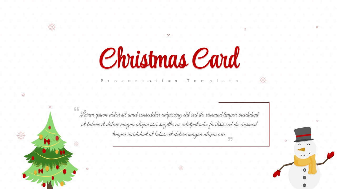 Christmas Card PowerPoint Templates and Google Slides - SlideKit