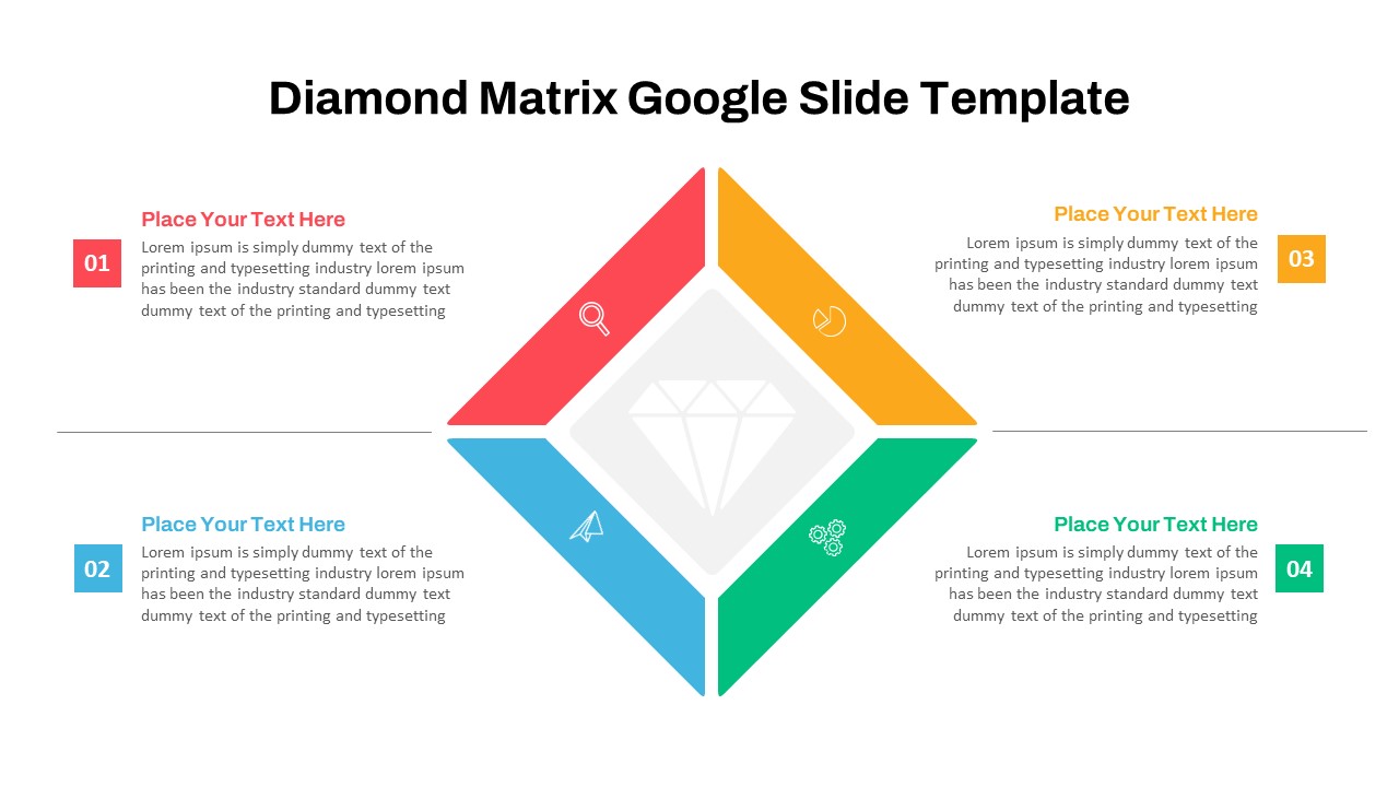 Diamond Matrix PowerPoint Template