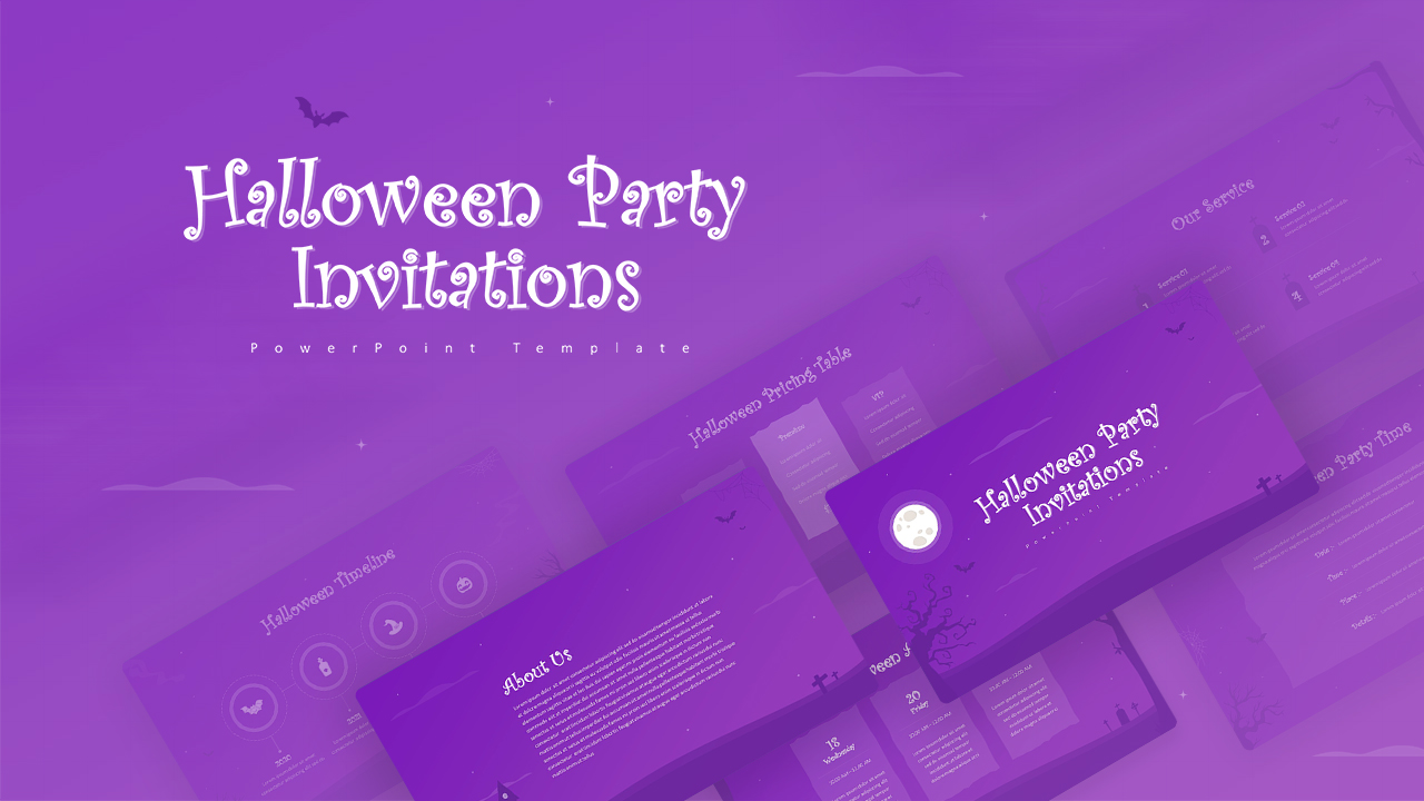 Halloween Power Point Template Mock Up