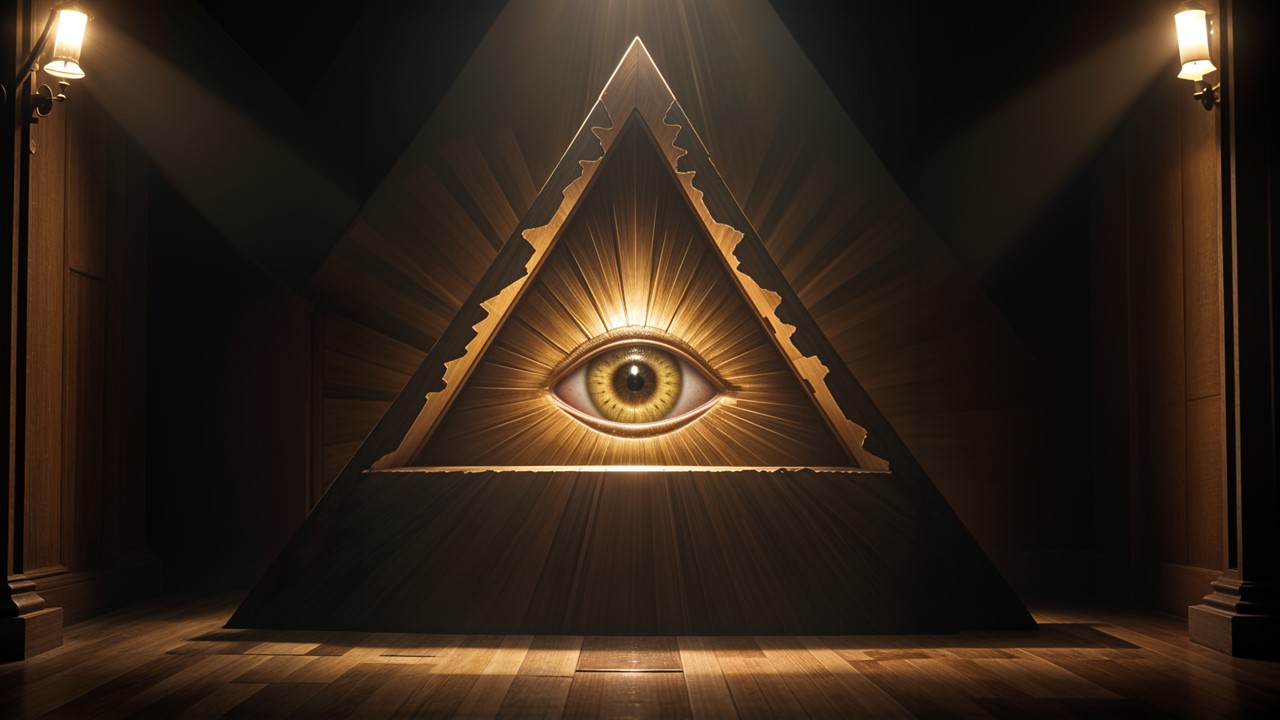 Illuminati Background Template For PowerPoint And Google Slides