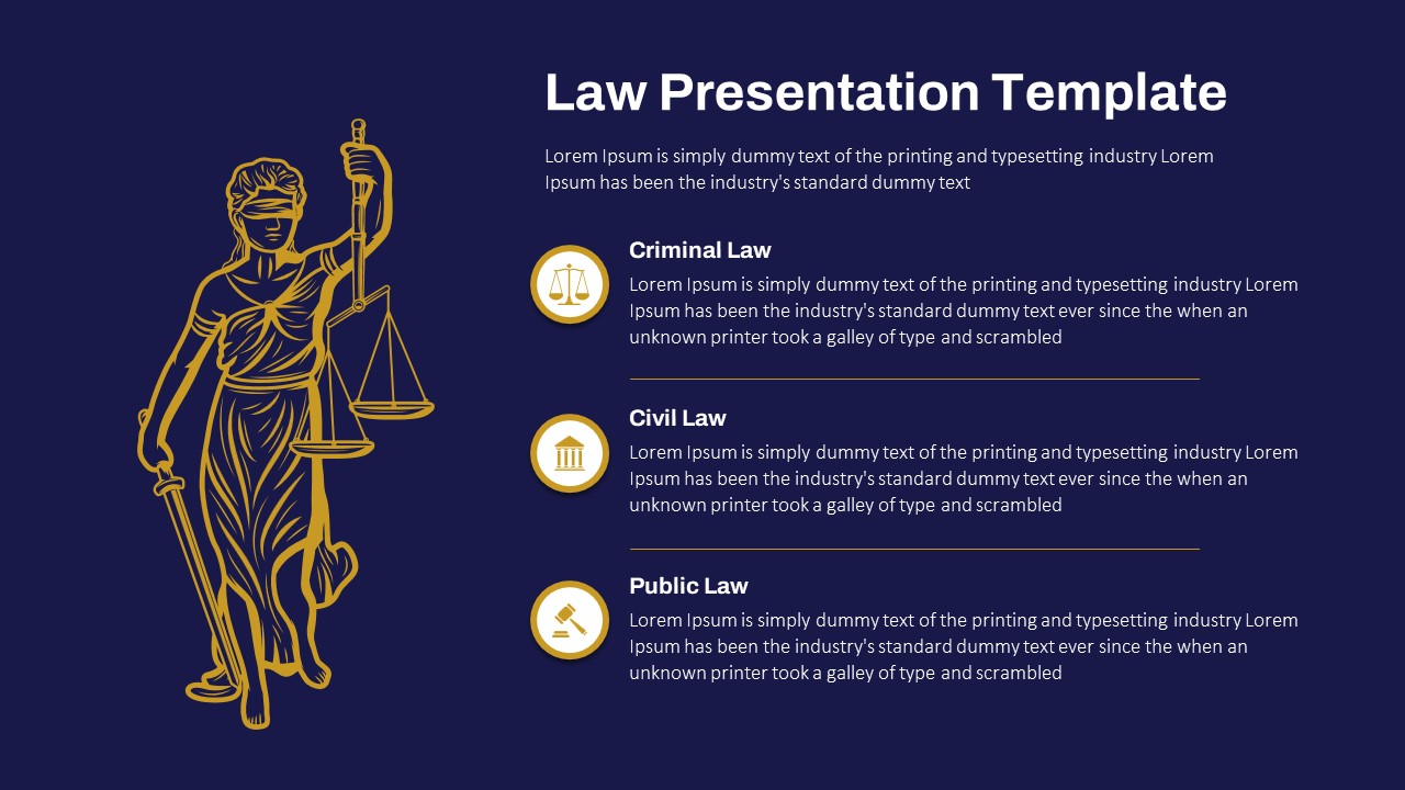 Law PowerPoint Theme Template